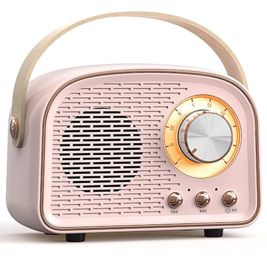 Mini Retro Bluetooth Speaker – Wireless, Stylish & Portable | TWS Stereo Sound