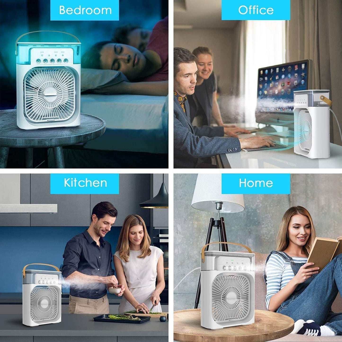 Portable Air Conditioner – Energy-Saving & Cool Mist Fan for Nighttime Comfort