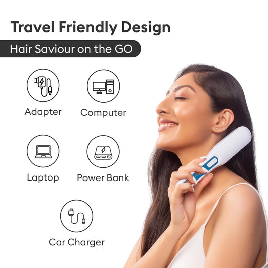 PROTOUCH LED Comb – Battery-Powered Hair Care Tool for All Hair Types