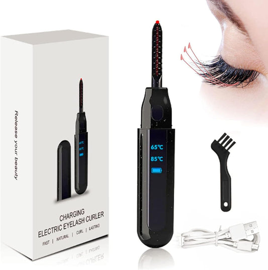 TECNOVIQ Heated Eyelash Curler – Quick Curl, 2 Heat Settings, Rechargeable & Safe