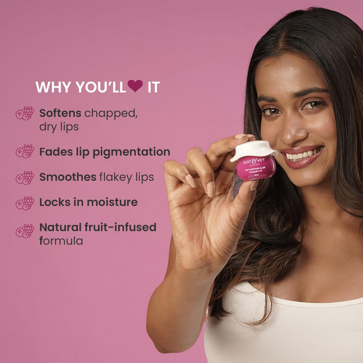 Tinted Lip Balm with Hyaluronic Acid & Shea Butter – Hydrating, Pigmentation-Reducing, Clean Formula