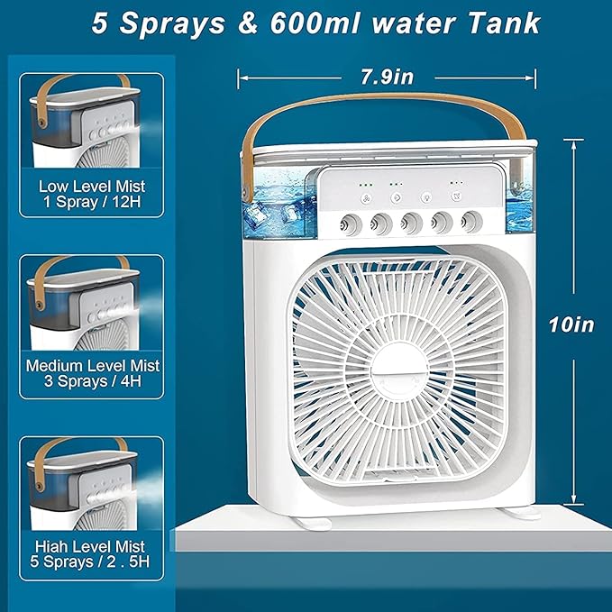 Portable Air Conditioner – Energy-Saving & Cool Mist Fan for Nighttime Comfort