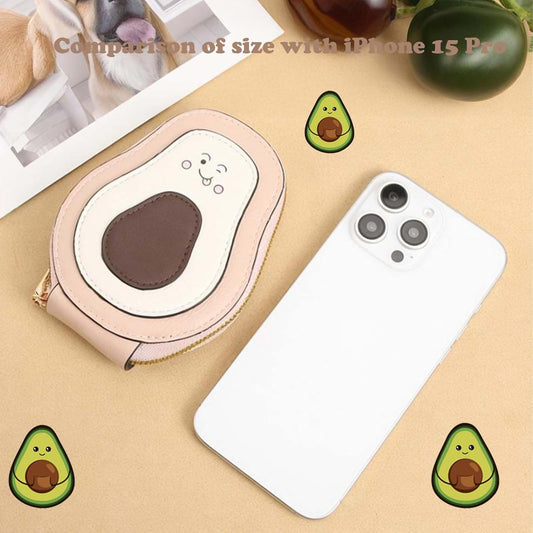 Avocado Wallet for Women | Cute PU Leather Coin Purse – Compact & Trendy