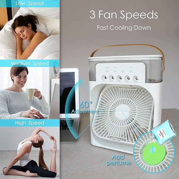 Portable Air Conditioner – Energy-Saving & Cool Mist Fan for Nighttime Comfort