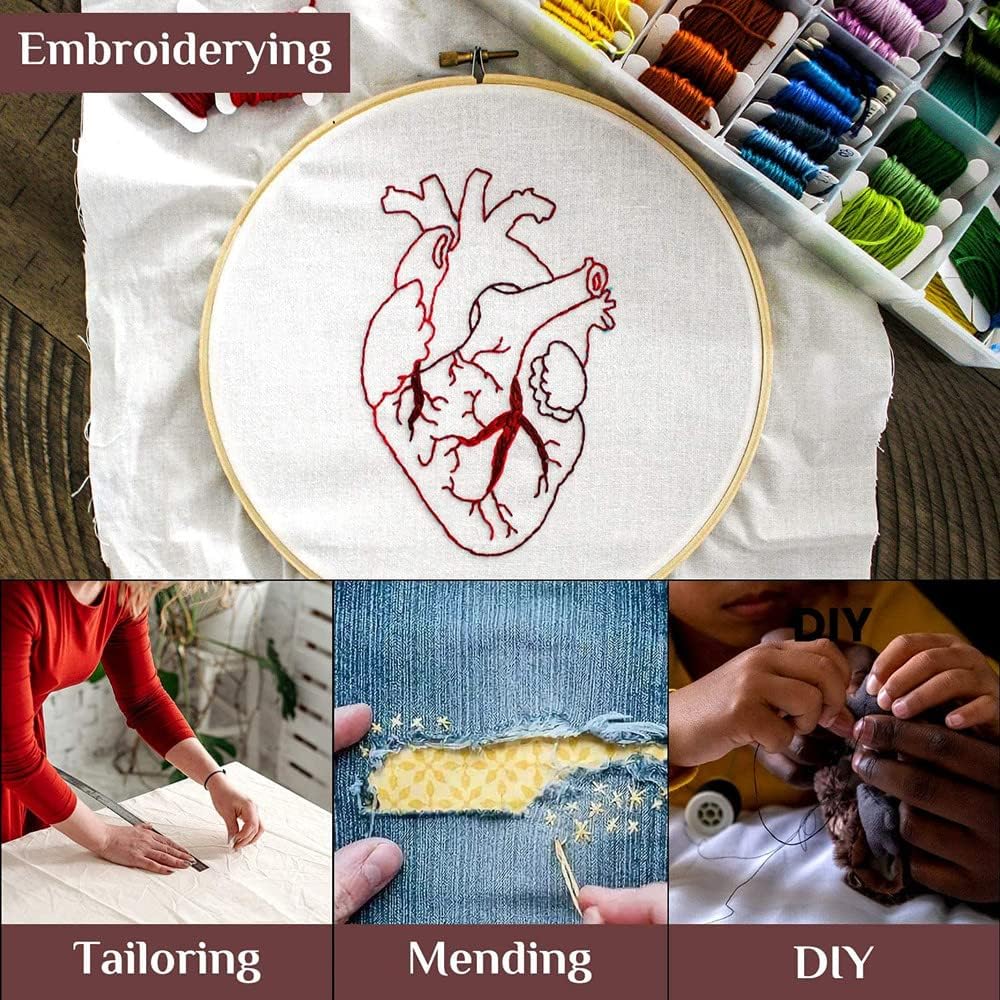 Portable Sewing Kit with Complete DIY Supplies for Travel and Emergencies
