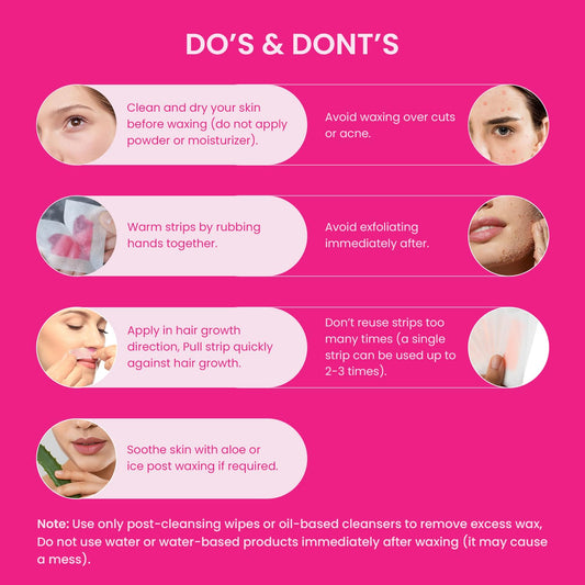 Liposoluble Facial Wax Strips for Women – Smooth & Safe Hair Removal