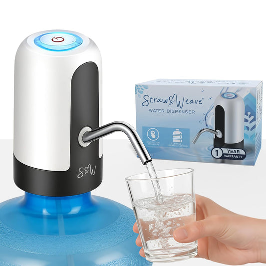 Electric Water Dispenser Pump for 20 Litre Bottle | USB Rechargeable | Fast Dispensing | 1-Year Warranty