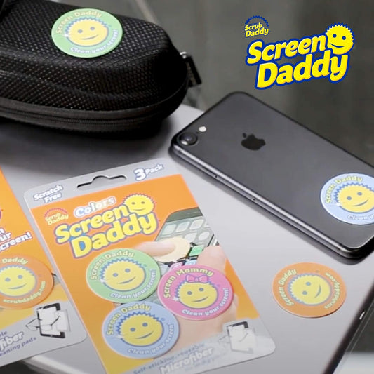 Screen Daddy Microfiber Cleaning Pad – Reusable, Scratch-Free Screen Cleaner for Devices