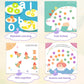 Toddler Finger Painting Kit | Mess-Free Washable Coloring Book with Stamps & Paint – Preschool Learning Activity