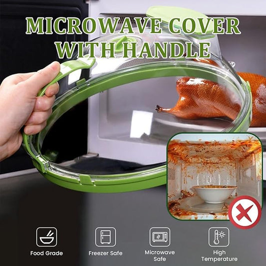 Microwave Splatter Cover – Heat-Resistant & Spill-Proof Food Cover