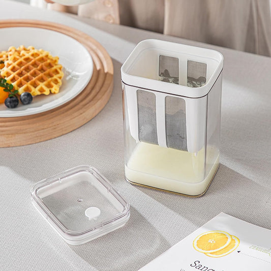 BPA-Free Yogurt Strainer with Stainless Steel Sieve – Leak-Proof & Easy to Use