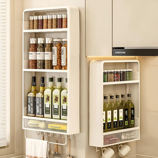 Durable Multi-Layer Storage Organizer with No-Drill Installation