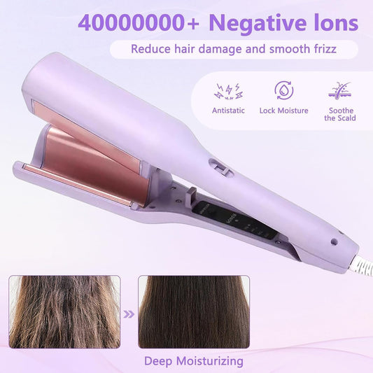 Egg Roll Curling Iron – Fast Heating & Adjustable Temperature for Perfect Waves