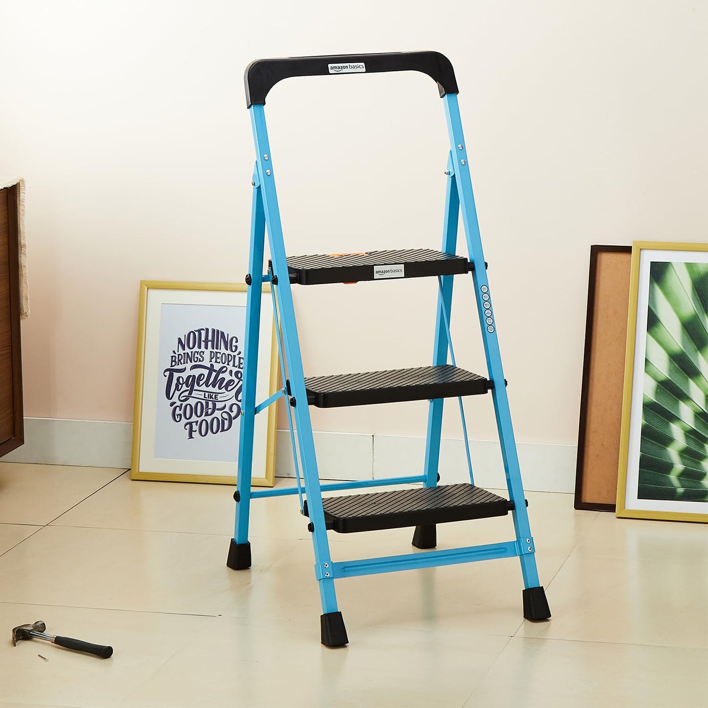 Heavy-Duty Anti-Slip Ladder with Tool Tray & Safety Lock – 1-Year Warranty