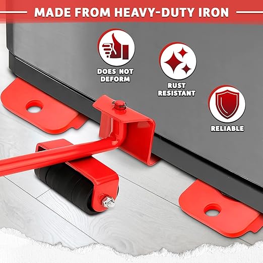 Furniture Lifter Set with 360° Rotatable Sliders for Easy Moving