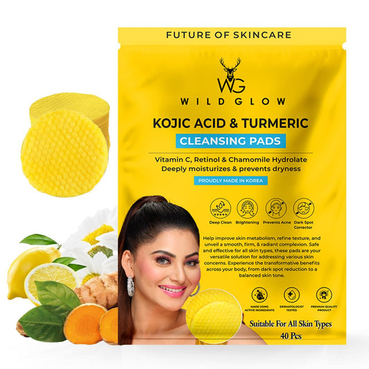Turmeric & Kojic Acid Cleansing Pads | Exfoliating & Brightening Skincare