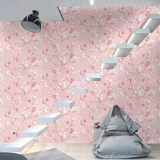 Peel & Stick Floral Wallpaper – Waterproof, Heat Resistant & Easy to Apply