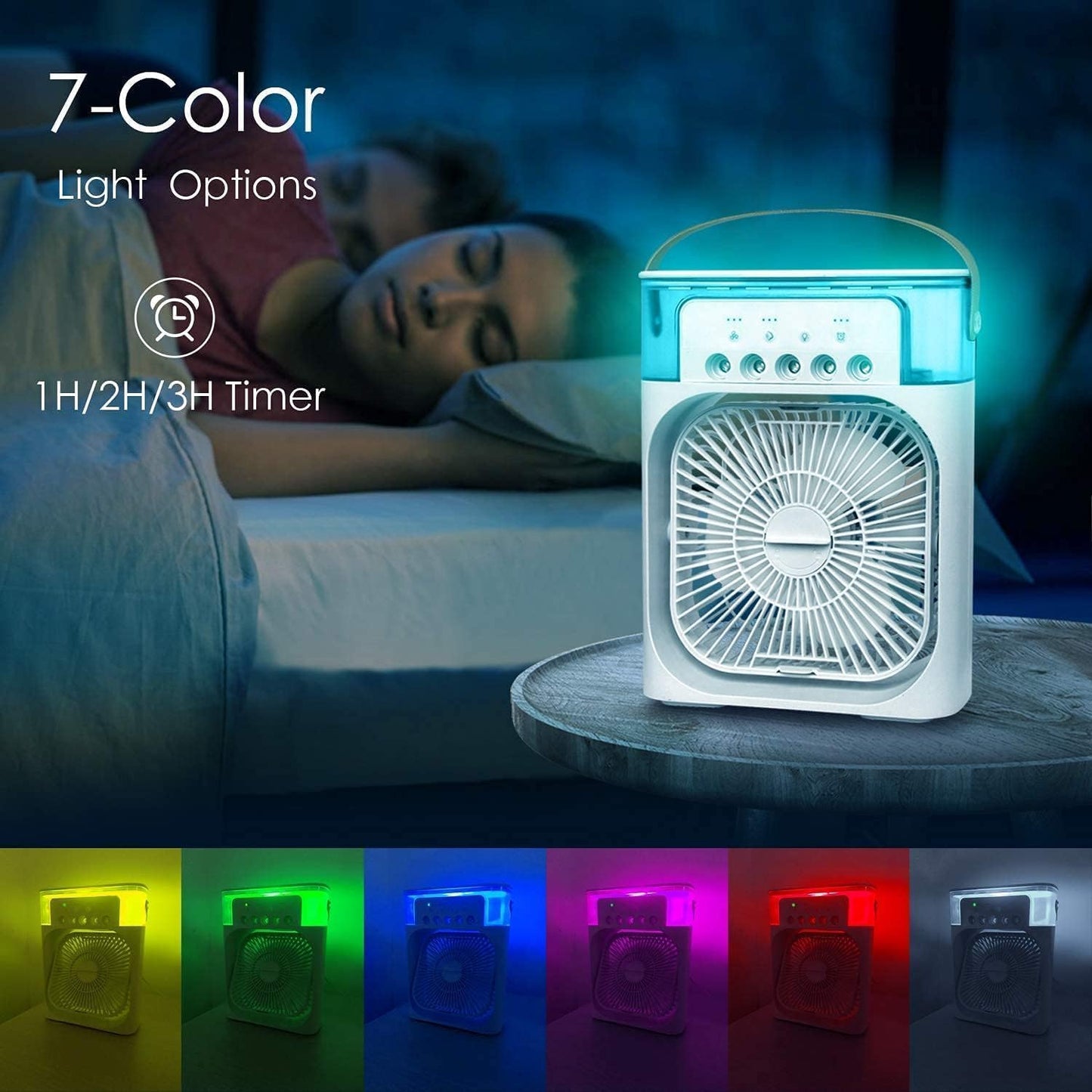 Portable Air Conditioner – Energy-Saving & Cool Mist Fan for Nighttime Comfort