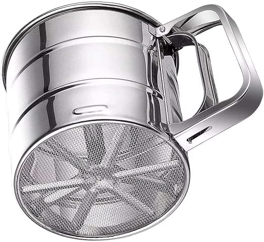 Double Layer Stainless Steel Flour Sieve – Perfect for Baking Cakes and Pastries