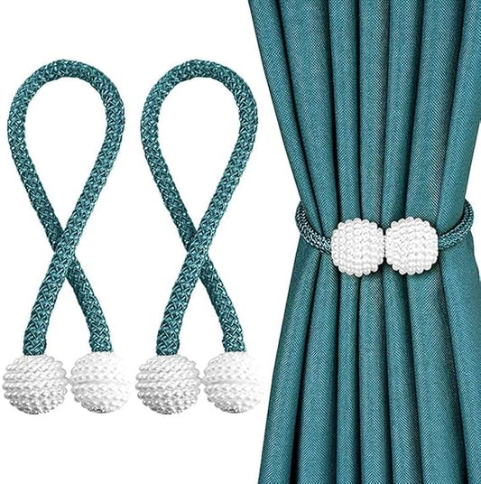 Elegant Magnetic Curtain Tiebacks – Stylish & Drill-Free Solution