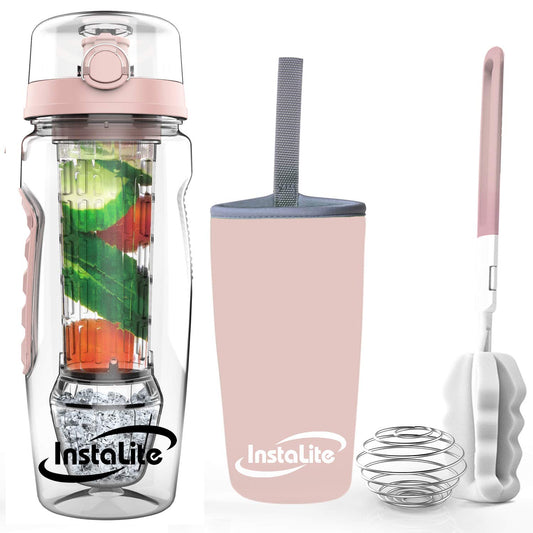 Instalite 1L Fruit Infuser Water Bottle | BPA-Free, Leak-Proof & Dishwasher Safe