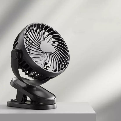 Portable Desk Fan with 360° Rotation and 10000mAh Rechargeable Battery