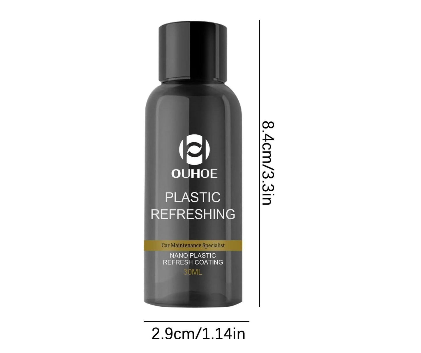 OUHOE Plastic Revitalizing Coating Agent | Nano Plastic Refreshing Coating for Car | Pack of 2