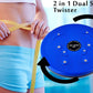 Waist Disk Acupressure Magnet Reflexology Slimming Belly Twister - 2 in 1 Exerciser (Blue)