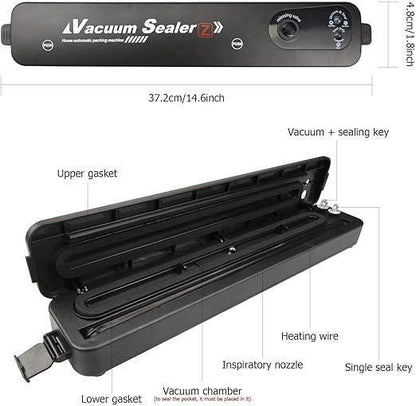 Portable Multi-Functional Food Vacuum Sealer – Preserve Freshness Effortlessly