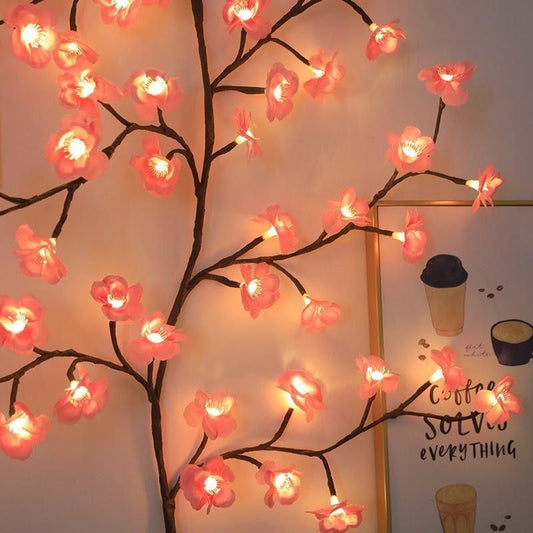 Cherry LED Tree Branch Lights | Decorative Indoor LED Lights for Home Decor