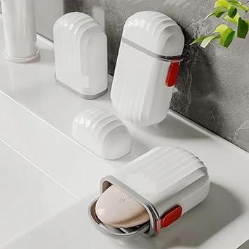 Travel Soap Box with Built-in Drainage - Portable Dish to Keep Bar Fresh and Dry