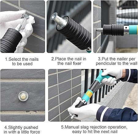 High-Penetration Steel Nail Gun for Versatile Applications