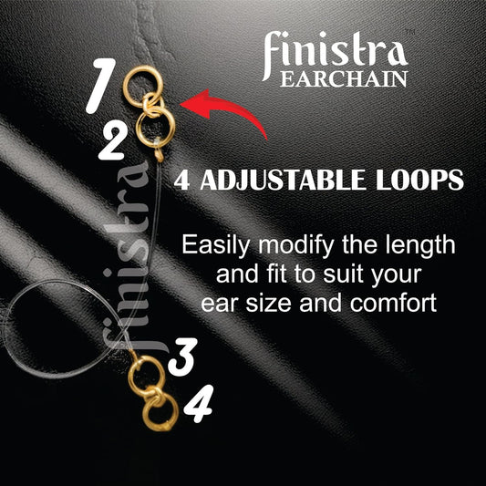 Gold-Plated Ear Support Hooks for Heavy Earrings | Invisible Ear Support