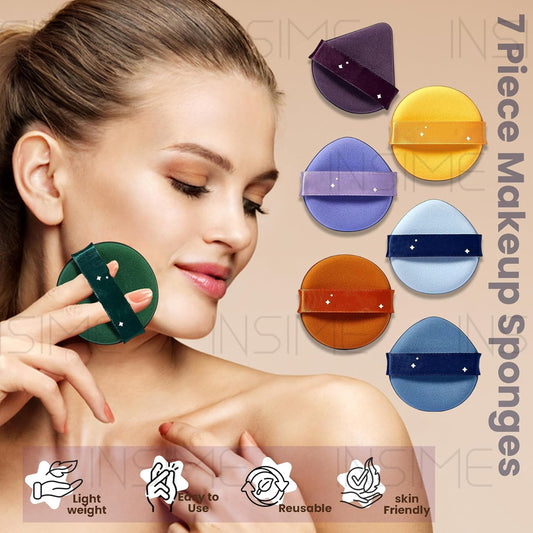 Velvet Makeup Puff – Soft, Reusable & Dual-Design for Perfect Blending