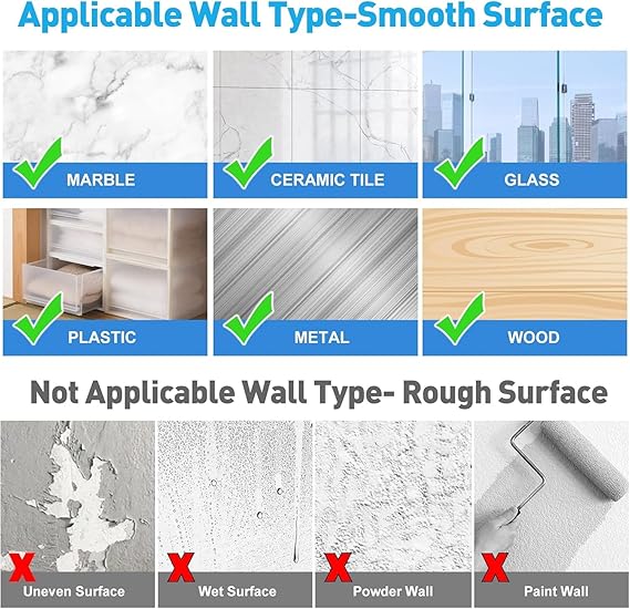 Heavy-Duty Curtain Rod Holders & Adhesive Wall Hooks for Multi-Purpose Use