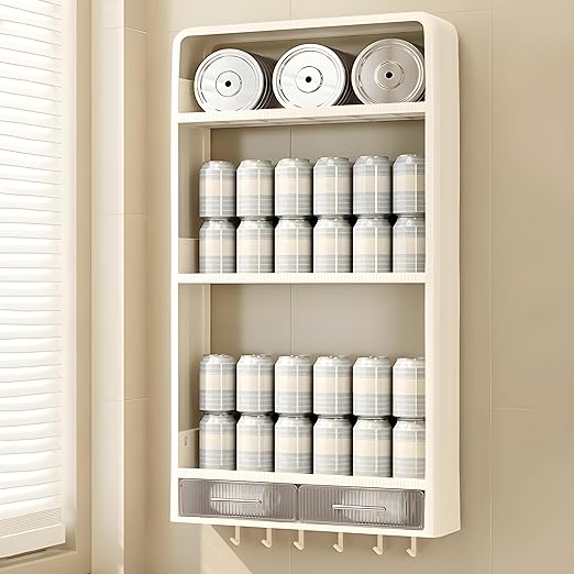 Durable Multi-Layer Storage Organizer with No-Drill Installation