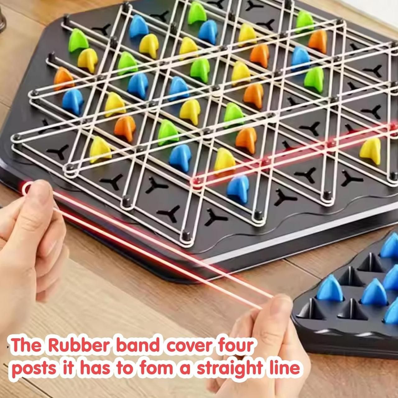 Chain Triangle Chess Game | Compact & Educational Puzzle for Kids | ABS Plastic