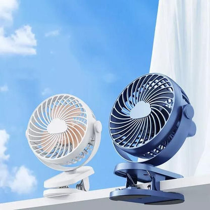 Portable Desk Fan with 360° Rotation and 10000mAh Rechargeable Battery