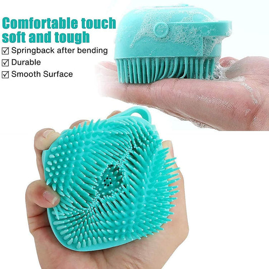Soft Silicone Bath Brush for Gentle Baby Showers - Single Scrubbing Brush