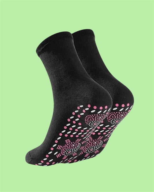 Tourmaline Self-Heating Massage Socks – Ultimate Foot Warmers for Winter