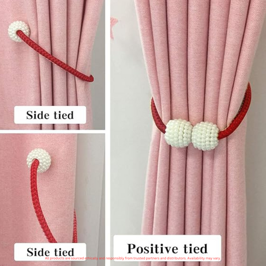 Elegant Magnetic Curtain Tiebacks – Stylish & Drill-Free Solution
