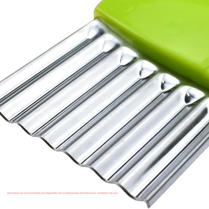 Styxon Stainless Steel Crinkle Cutter for Wavy Slicing and Veggie Prep