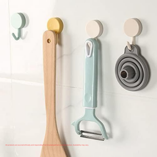 Boniry Multi-Color Adhesive Wall Hooks – Pack of 10