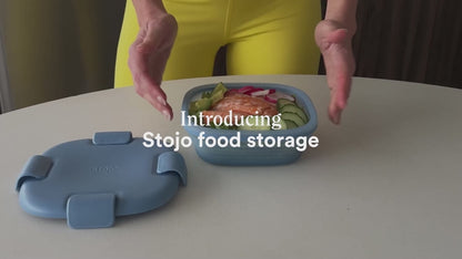 Stojo Box: Collapsible Food Container for Sustainable Snacking On-the-Go