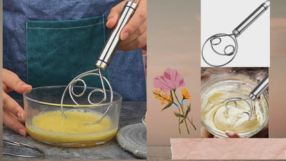 Stainless Steel Dough Whisk: Effortless Mixing for Perfect Dough