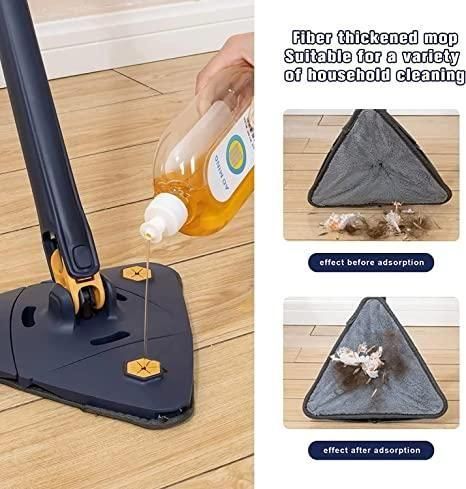 Triangle Cleaning Mop - 360-Degree All-Round Cleaning