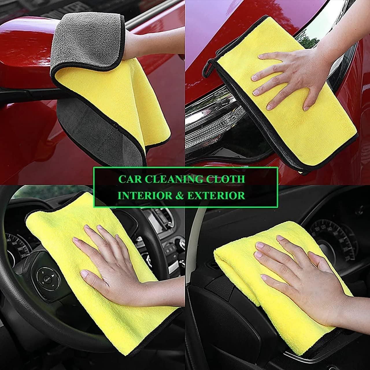 Lint & Streak-Free Multipurpose Cloths - Automotive Microfibre Towels (Pack of 2)