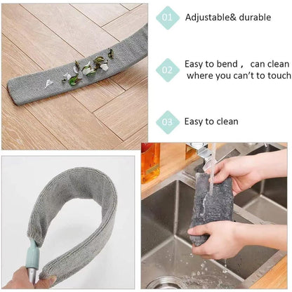 Retractable Gap Dust Cleaner - Plastic & Microfiber Hand Duster