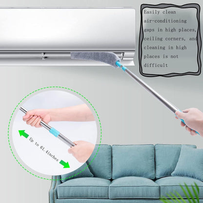 Retractable Gap Dust Cleaner - Plastic & Microfiber Hand Duster