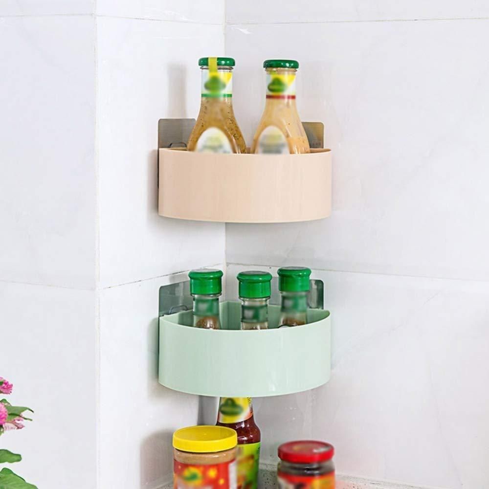 Versatile Wall-Mounted Organizer: Plastic Kitchen, Bathroom, and Office Storage Rack (Set of 5 Shelves) - Combo Pack